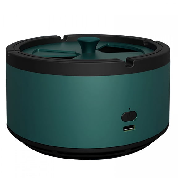 HIBIBUD Air Purifier Ashtray for Cigarettes Indoor 2 in 1 Smoke Eliminator Multifunctional Freshener with Usb Charging for Home Office Filter Sponge Included