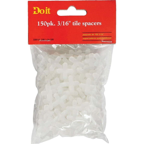 Do it 3/16 In. White Hard Tile Spacers (150-Pack) 308528