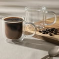 thumbnail image 3 of Mr. Coffee Salon Espresso 3 OZ Double Wall Insulated Glasses Mugs (Set of 2), 3 of 4
