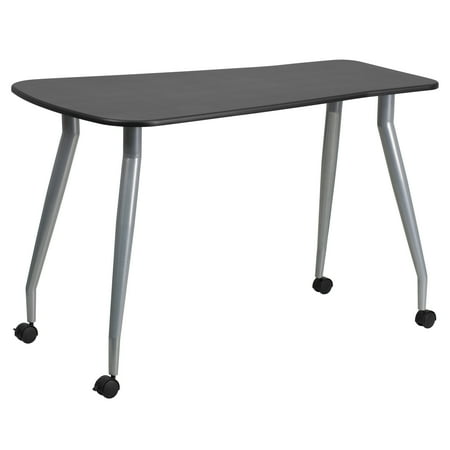 Flash Furniture Mobile Black Computer Desk Walmart Com