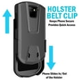 thumbnail image 4 of Nakedcellphone Case with Clip for Unihertz Titan Pocket Phone, Slim Hard Shell Textured Cover and [Rotating/Ratchet] Belt Hip Holster Combination, 4 of 9