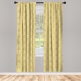 thumbnail image 3 of Ambesonne Beige Curtains, Pumpkins Field Halloween, Pair of 28"x63", Beige, 3 of 5