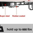 thumbnail image 2 of 13 PCS Tool Storage Rack, 64 Inches Adjustable Garage Organization Wall Mounted Storage System with 9 Hooks, Heavy Duty Steel Garden Tool Organizer Wall Holders, 2 of 5