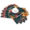 thumbnail image 2 of XMXT 1 Pcs Woven Placemats, Tropical Hibiscus Pattern Stain Resistant Anti-Skid Placemat for Kitchen Table, 12 x 18 inches, 2 of 6