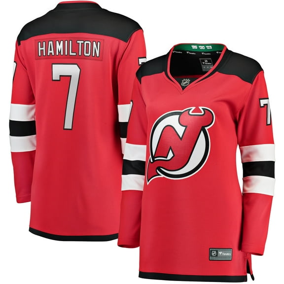 Women's Fanatics Dougie Hamilton Red New Jersey Devils Breakaway Player Jersey