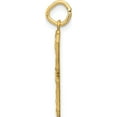 thumbnail image 2 of 14K Yellow Gold Large Brushed Diamond-Cut Number 3 Charm (20.37 X 11.27) Made In United States ln03, 2 of 5