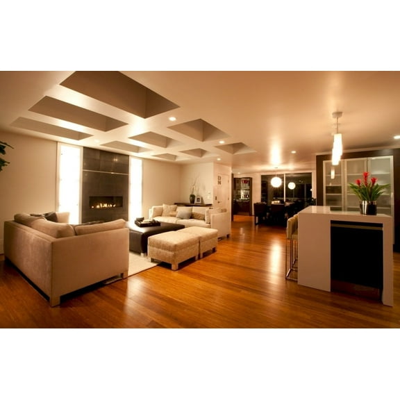 8" Sample Piece - Ambient® Carbonized Wide Click Bamboo Flooring