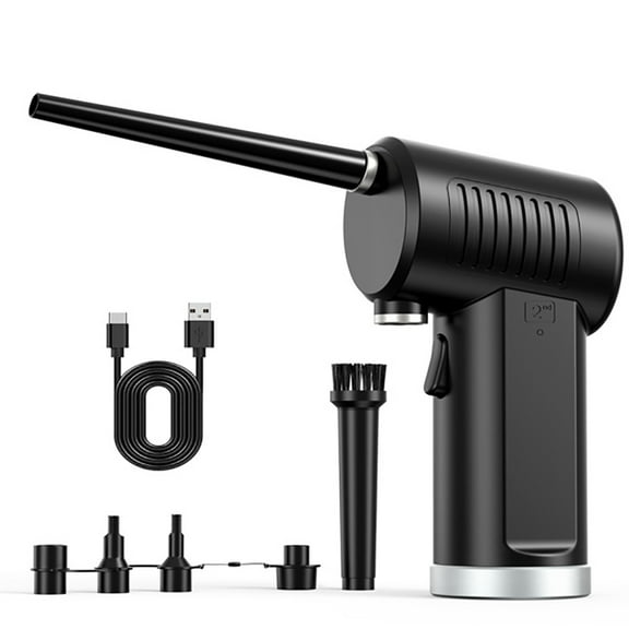 Dolhoo Cordless Air Duster, 8000mAh 10W Battery Operated Computer Cleaning Duster, Portable Replaces Compressed Air Cans, Fast Charging Air Blower for Computer Keyboard, Car, Pet House