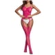 thumbnail image 2 of Lencería de mujer, body con entrepierna abierta, medias de liga, conjunto de seda, body de nailon para mujer, 2 of 4