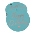 thumbnail image 1 of Inkdotpot Pack Of 50 Real Rose Gold Foil Paper Tags Happy Birthday Favor Hang Tags, 1 of 6
