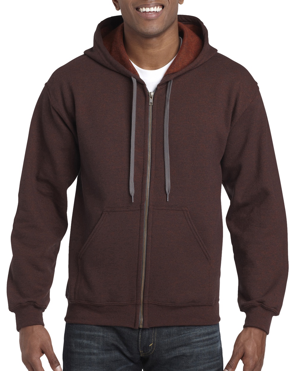 Gildan Vintage FullZip Russet