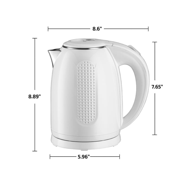 Ovente Portable Electric Hot Water Kettle 1.7 Liter Stainless