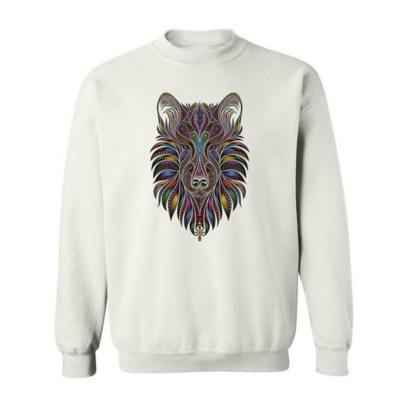 Silhouette Of A Wolf, Sweatshirt Men -Image by Shutterstock, Male 3X-Large