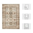 thumbnail image 7 of SIXHOME 2'x3' Small Entry Rug Door Mat Washable Area Rugs Vintage Floral Beige Door Rug Soft Indoor Carpet Throw Rug for Entryway Bedroom Kitchen Rugs with Nonslip Rubber Backing, 7 of 7