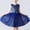 Blue, variant on Flower Girl Dress Tulle Party Birthday Poster Formal Fancy Flower Princess Dresses Size 4T-15, Blue