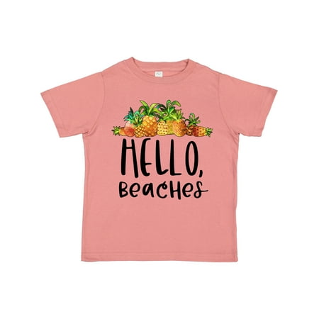 

Inktastic Hello Beaches Group of Pineapples Gift Toddler Boy or Toddler Girl T-Shirt