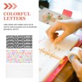 thumbnail image 4 of MOVTOTOP 12 Sheets Alphabet Stickers Letter Stickers Adhesive Delicate Letters, 4 of 7