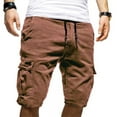 thumbnail image 3 of zuwimk Mens Shorts,Men's Cargo Shorts Lightweight Multi Pocket Casual Short Pants Coffee,S, 3 of 5