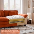 thumbnail image 4 of WACASA Modern Accent Chair and a Half, 49.5'' W Oversized Chairs in Living Room, Chenille Comfy Reading Chair, Armchair with Wide Armrests, Terracotta, 4 of 9
