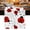 Red, variant on Ladybug Table Runner 48 Inches Long, Cartoon Red Black Dots Animals Modern Simple Kitchen Coffee Dining Table Decoration for Home Party Birthday Wedding Home Decor 13x48 Inches