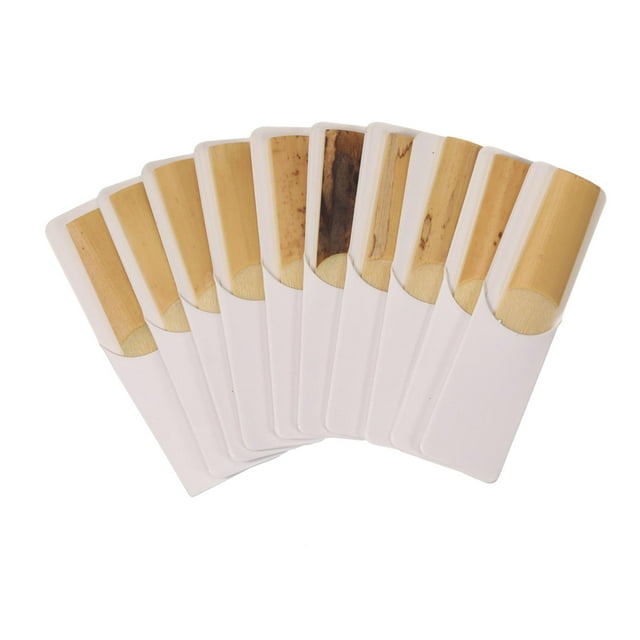 Decodeary 10 Pieces Soprano Saxophone Reeds for Instrument Sax Soprano Woodwind Player