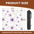 thumbnail image 2 of Mahjong Mat 31.5" x 31.5" Cute purple floral whith green leave seamless watercolor watercolor Non-Slip Noise Reduction American Mahjong Tiles Table Cover for Dominoes Poker Card Board Games Gift, 2 of 8