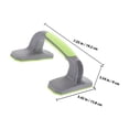 thumbnail image 2 of SEWACC 2Pcs Push Up for Home Workout Stable Grip Plastic Gray Fitness Equipment, 2 of 8
