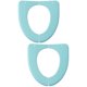 thumbnail image 1 of Funda de asiento de inodoro plegable para entrenamiento, fundas de cojín para inodoro, lavables para viajes de niños pequeños, 2 piezas, 1 of 6