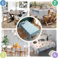 thumbnail image 5 of Rectangle Waterproof Tablecloth 60×102 Inch, Bohemia Style Reusable Indoor/Outdoor Durable Table Cover for Party Kitchen Dinner Room Decor, 5 of 6