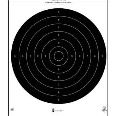 on tag 100 B8 21"x24" 25-Yard Timed & Rapid Fire Pistol Official NRA B-8 
