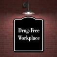 thumbnail image 2 of Drug-Free Workplace BLACK Aluminum Composite Sign 8.5''x10'', 2 of 9