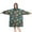 DarkGreen Cartoon Dinosaurs-3, variant on Wearable Oversized Blanket,DarkGreen Cartoon Dinosaurs Jungle Pattern Wearable Blanket Hoodie for Adults,Cozy Hooded Blankets with Super Pockets,Super Warm Fuzzy Pullover for Women & Men