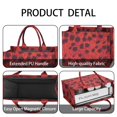thumbnail image 4 of Large Capacity Tote Bag,Red Cheetah Leopard Pattern Handbag Fashion Luxury Tote Bag,15.7"x13"x 5.1" Inches,Laptop Compatible, 4 of 6