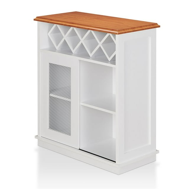 Furniture of America Serveur Regis Country Metal pour Rack à Vin en Blanc