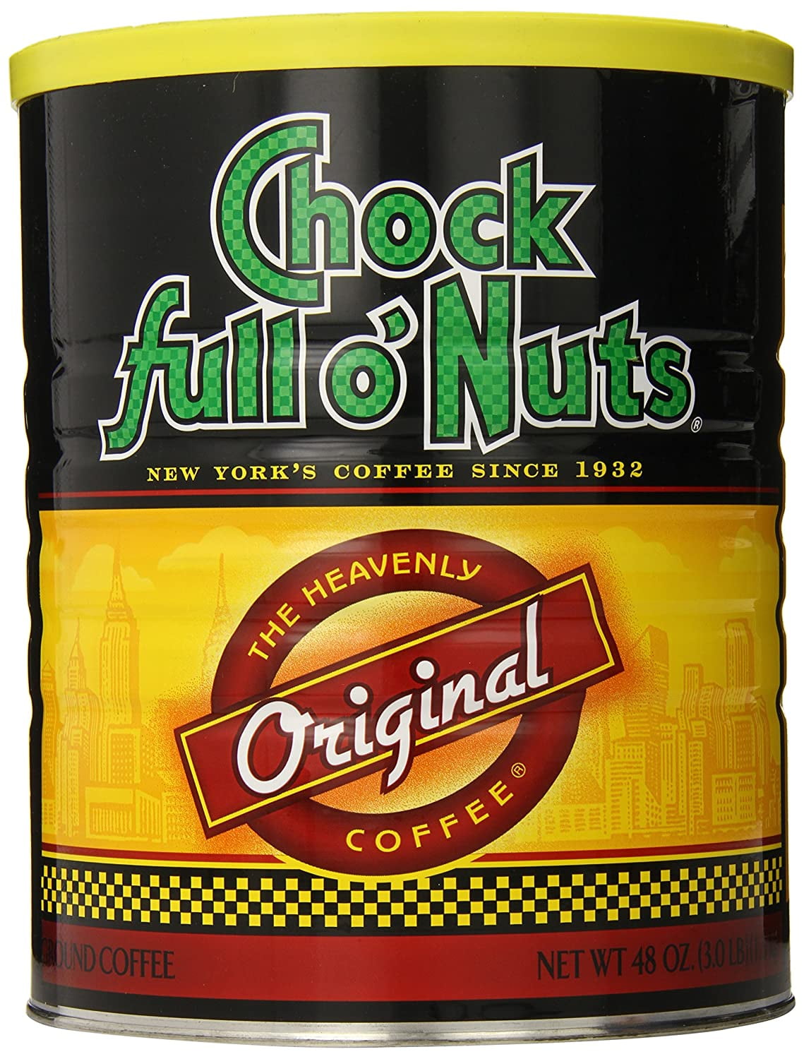 Chock Full O Nuts Ground Coffee, Original Blend, 48 Ounce (Medium Roast