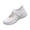White,#011, variant on Women Nurse Platform Air Cushion Walking Sneakers Breathable Mesh Orthopedic Diabetic Wedge Slip Ons Mary Jane Toning Rocker Work Shoes,36
