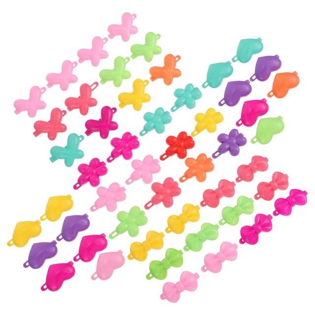 Minkissy 50pcs Kids Hair Barrettes for Cosplay with Butterfly Shape Assorted Color
