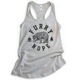 thumbnail image 1 of Furry Nope Bear Tank Top, Ladies Racerback Tank Top, Bear Tank, Outdoors Tank, Camping Tank, Animal Tank, Silver Gray, Medium, 1 of 3
