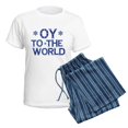 thumbnail image 5 of CafePress - OY To The World Pajamas - Women's Short Sleeve Print T-Shirt and Pants Light Cotton Pajama Set, 5 of 7