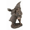 thumbnail image 5 of Whimsical Mr Gnome Dancing With Hare Rabbit Fairy Garden Figurine Decor Accent, 5 of 9