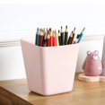 thumbnail image 4 of Dianli 5-Pack Hanging Storage Baskets, Plastic Cart and Trolley Organizers, Multi-Purpose Pen Holders, Snack Cups, Flower Pots, Space Saving, White/Pink/Blue, 5.11x4.72x3.93in, 4 of 6