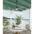 thumbnail image 5 of Hunter - Milstream Indoor/Outdoor Ceiling Fan With Light, Remote, 56-inch, Noble Bronze, Casual-style, 6-speed DC Motor, 50734, for porches, patios, sunrooms, bathrooms, 5 of 11