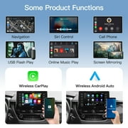 AUTOABC Wireless Carplay For Toyota with Entune2.0 Touch2 2014-2019 New Version Retrofit Kit Decoder Fits For Tundra Highlander RAV4 Tacoma Camry Corolla Avalon Prius CH-R Sienna Camry