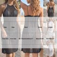 thumbnail image 3 of CHUMUD Beach Cover Ups for Women Crochet Knit Swim Cover-Up Dress, Sleeveless Halter See-Through Tunic Vacation, 3 of 9