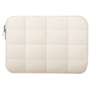 Fintie Puffy Laptop Sleeve for MacBook Neo 13 Inch (2026, Model A3404), Quilted Puffer Protective Carrying Case Compatible with MacBook Neo 13" A18 Pro Chip, Lightweight Sleeve Bag, Beige