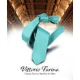 thumbnail image 4 of Vittorio Farina Solid Satin Skinny Necktie, 4 of 199