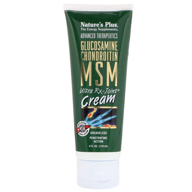 Nature's Plus Glucosamine Chondroitin MSM Ultra RxJoint Cream 4 oz