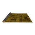 thumbnail image 2 of Ahgly Company Indoor Round Abstract Yellow Modern Area Rugs, 6' Round, 2 of 4