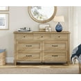 thumbnail image 1 of WAMPAT 7-Drawer Dresser - Wide Wooden Chest of Drawers Kids Dresser, Perfect for Bedroom, Kids' Room, and Living Room Storage, Oak (54" Wide), 1 of 8