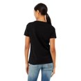thumbnail image 2 of Bella & Canvas B83006517 Women Relaxed Heather CVC V-Neck T-Shirt, Solid Black Blend - 2XL, 2 of 3